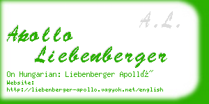 apollo liebenberger business card